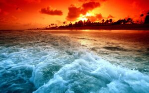 ocean sunset wallpaper